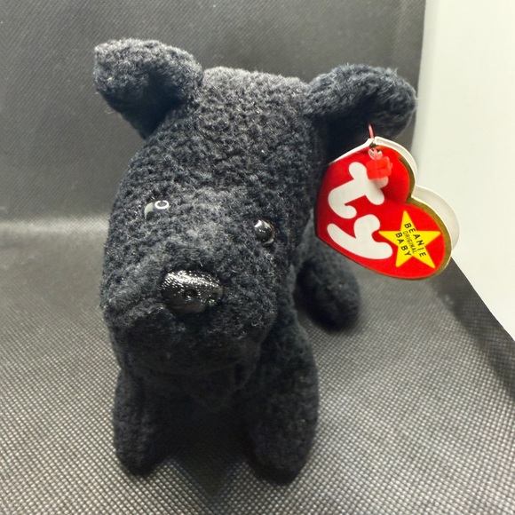 Ty Other - Ty Beanie Baby Scottie Dog 1996 Black Scotty Plush w Tag